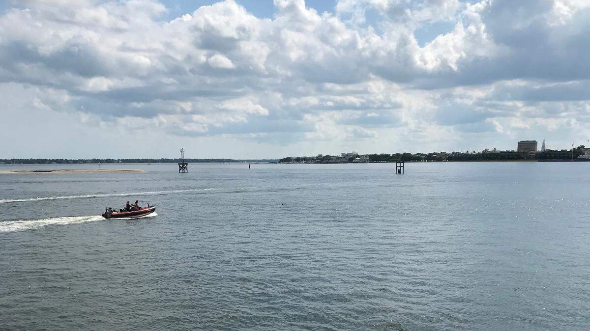 The Coast Guard and other agencies are searching for a missing person in Charleston Harbor.