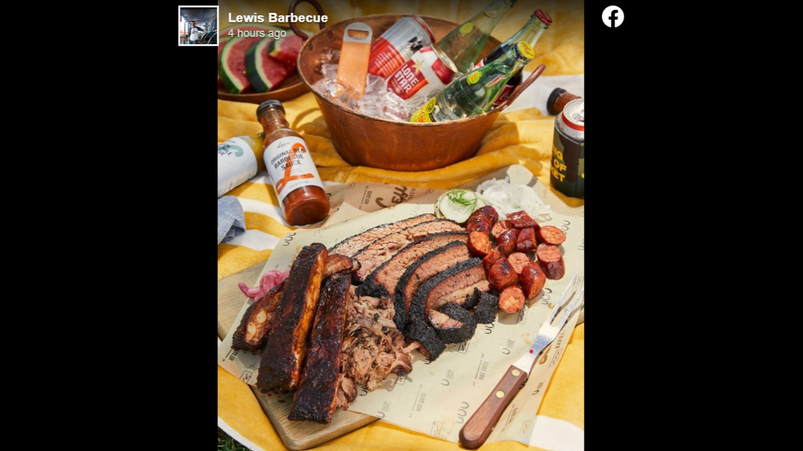Lewis Barbecue in Charleston was named the state’s best barbecue joint.
