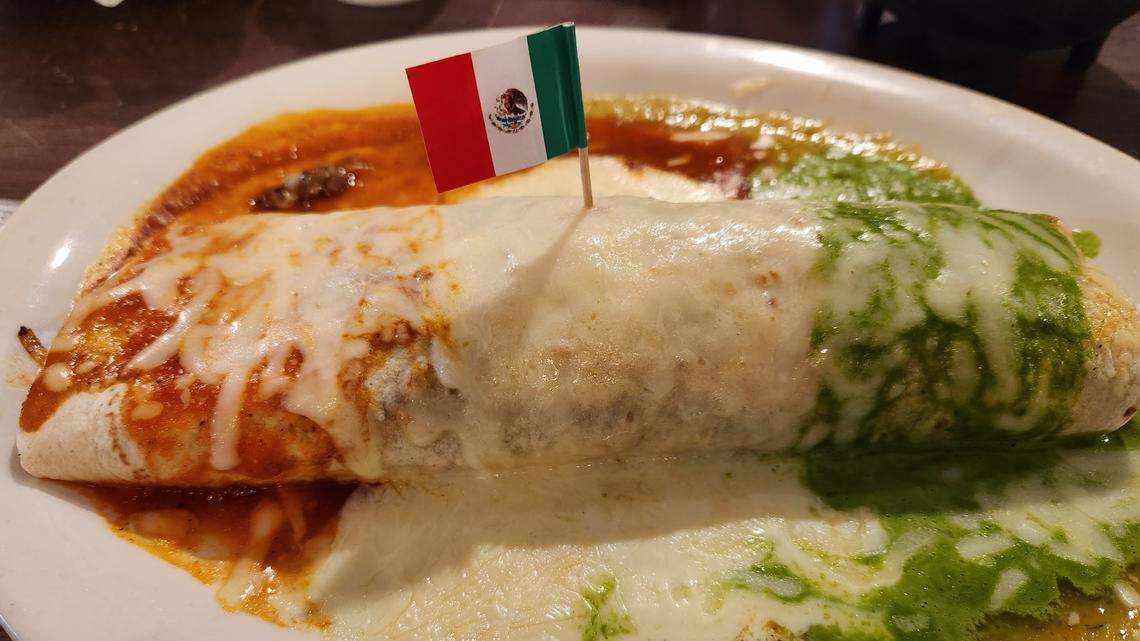The Burrito Mexico from the Que! Bueno location in Lexington.