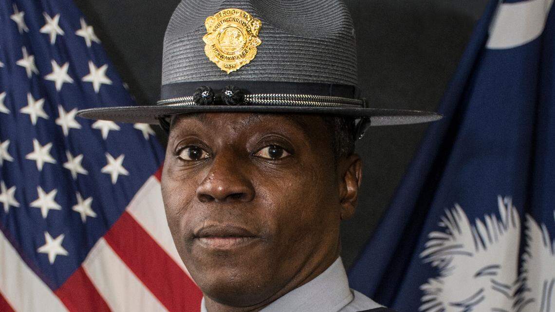 Lance Cpl. B.A. Frazier of the South Carolina Highway Patrol was shot in the line of duty.