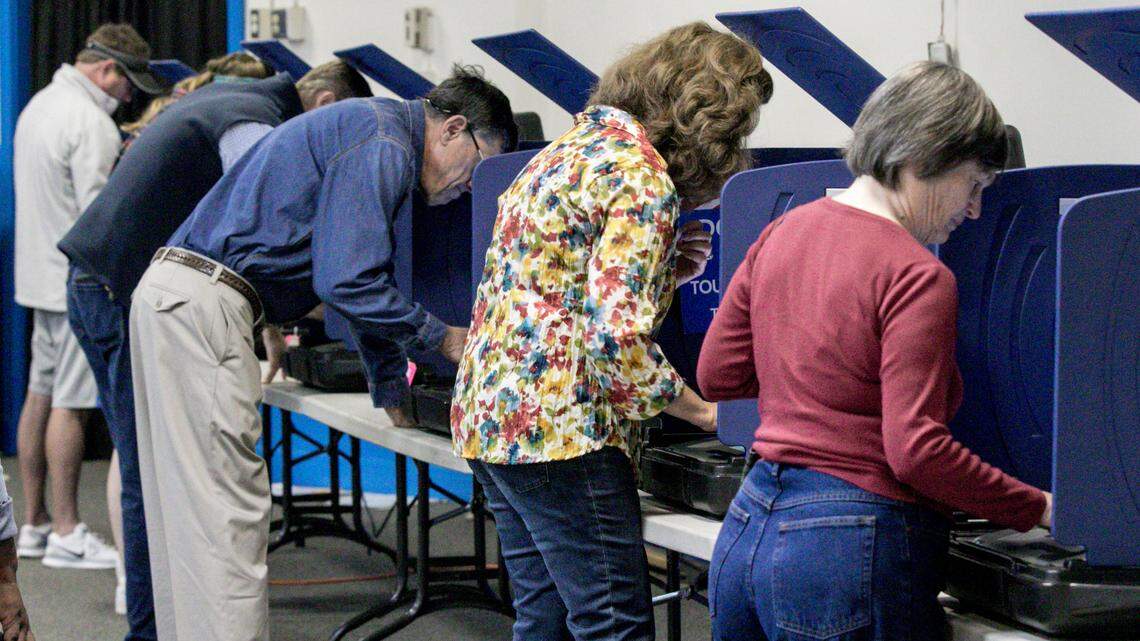 People vote at A.C. Moore Elementary School in Columbia. 11/6/18