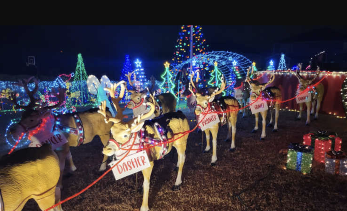 902 Whitemarsh Avenue in Simpsonville is open nightly 6-9 pm until New Years, weather permitting.