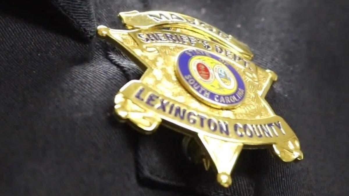 The badge of a Lexington County Sheriff’s Department deputy.