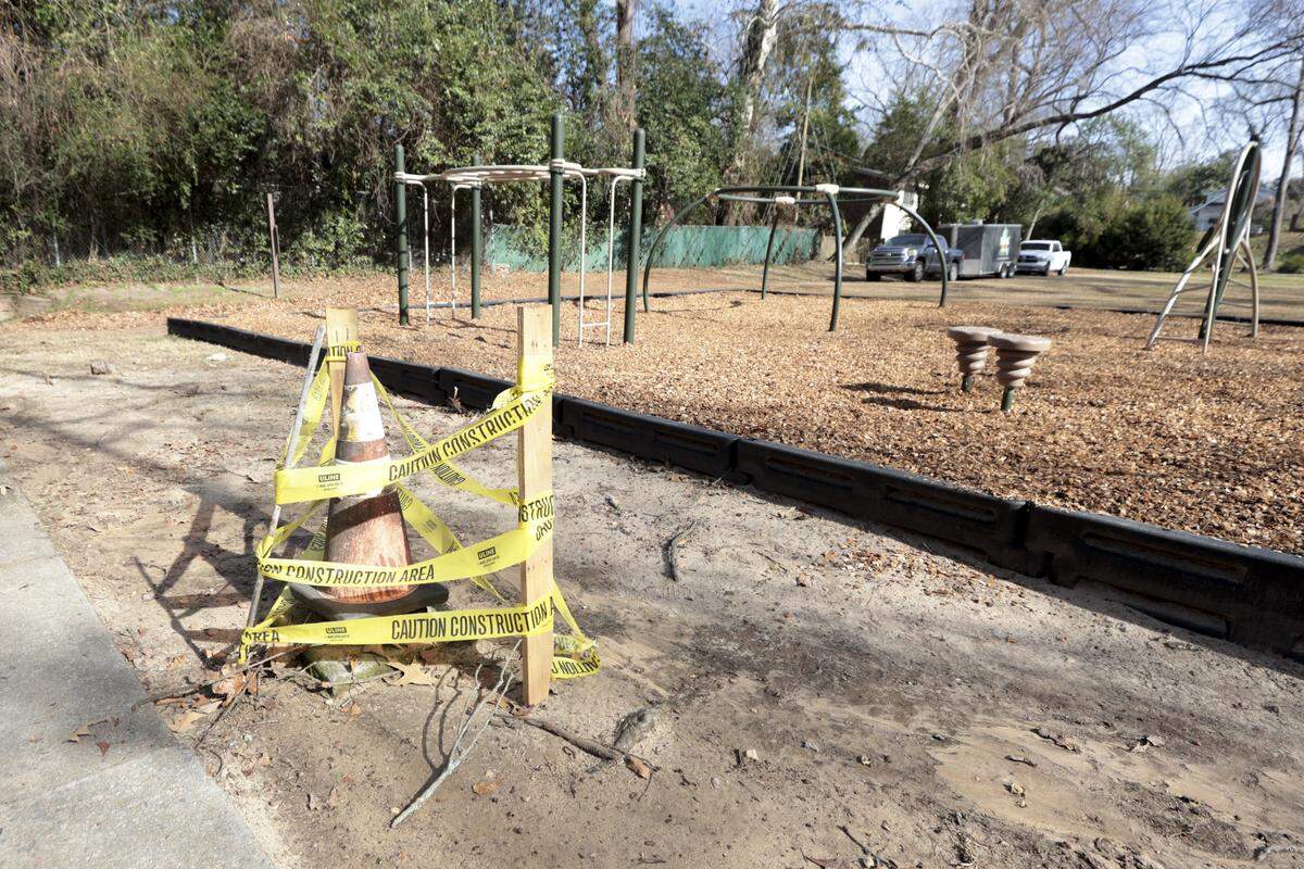 Emily Douglas Park is located in Columbia’s Shandon neighborhood. While the park has modern playgrounds, an after-school program and an adjacent dog park, the park has infrastructure issues like erosion.