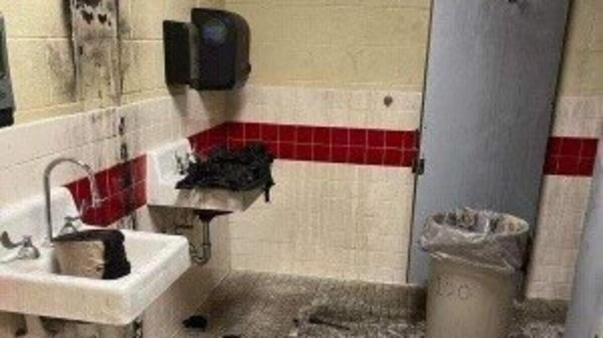 A suspicious fire at a high school in Columbia is being investigated, police said.