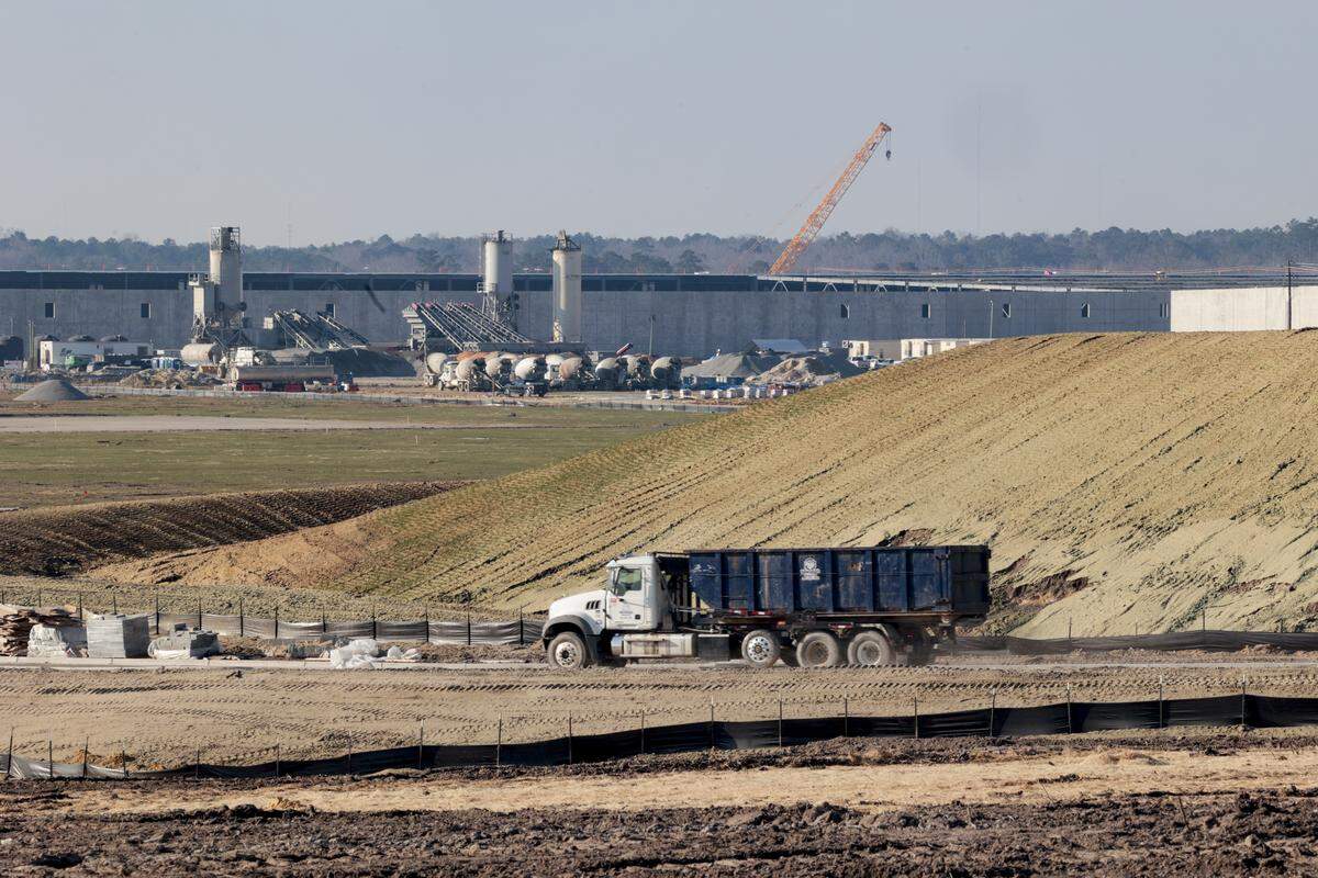 Progress at the Scout Motors facility in Blythewood shows mostly enclosed buildings on Tuesday, Feb. 10, 2026. Work is being done on the 1,100 acre site to complete the electronic vehicle production facility by late 2026 to early 2027. 