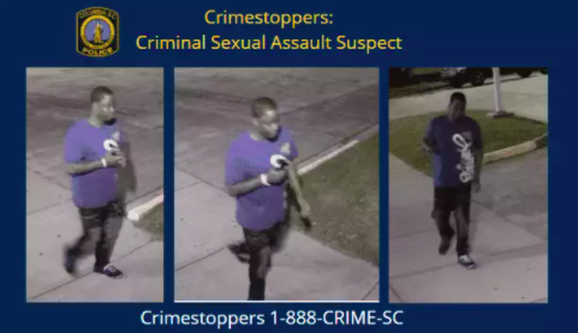 Police are looking for a person they said sexually assaulted a woman in her home near the University of South Carolina campus.