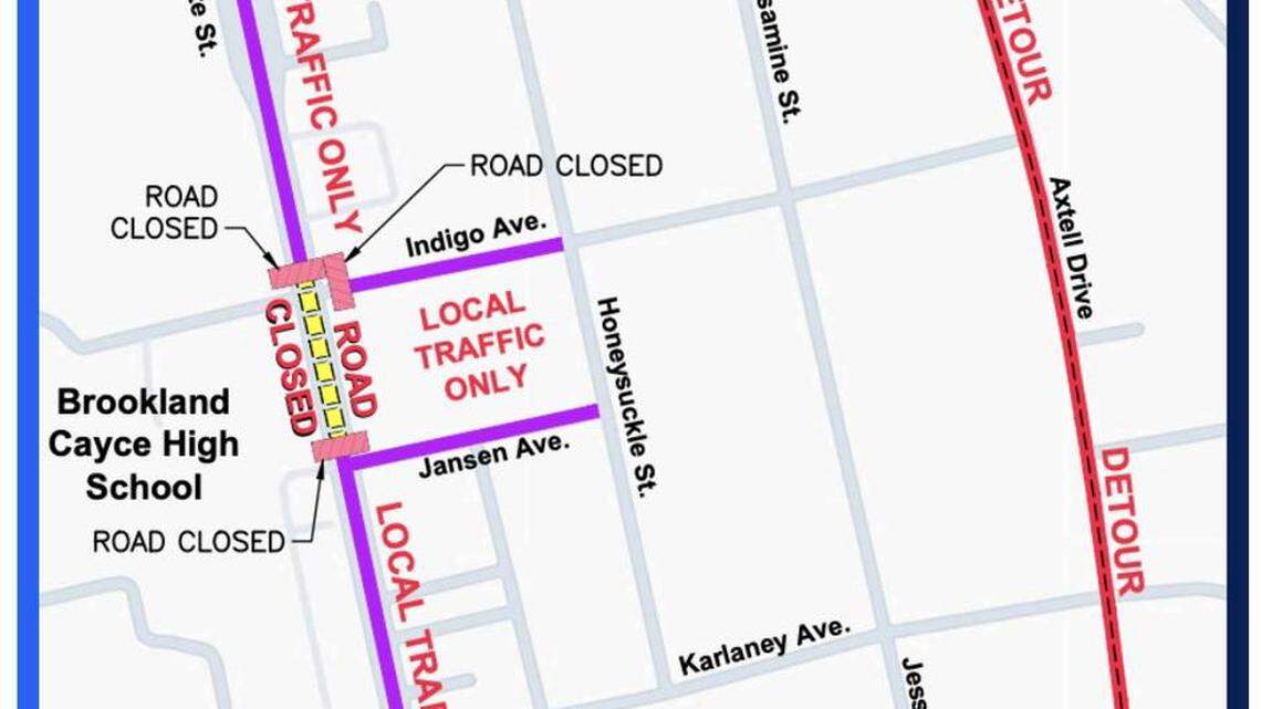 Several closures in the Cayce Avenues will start next month as the city moves forward with a drainage project.