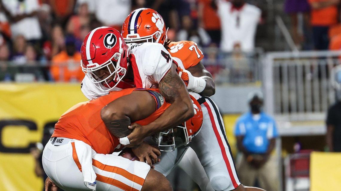 Uiagalelei and the Clemson offense no match for Georgia in a packed house in Charlotte