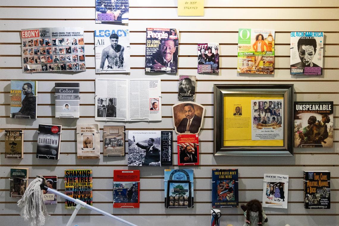 Perry Bradley shows Building Better Community’s museum at the Dutch Square Center on Thursday, October 12, 2023. His organization recently received a $200,000 grant from the state government.