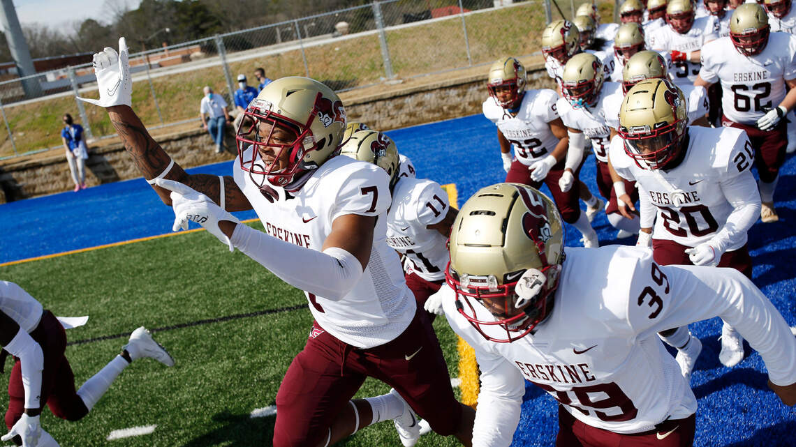 Erskine makes history, plays first football game in 70 years — and gets the win