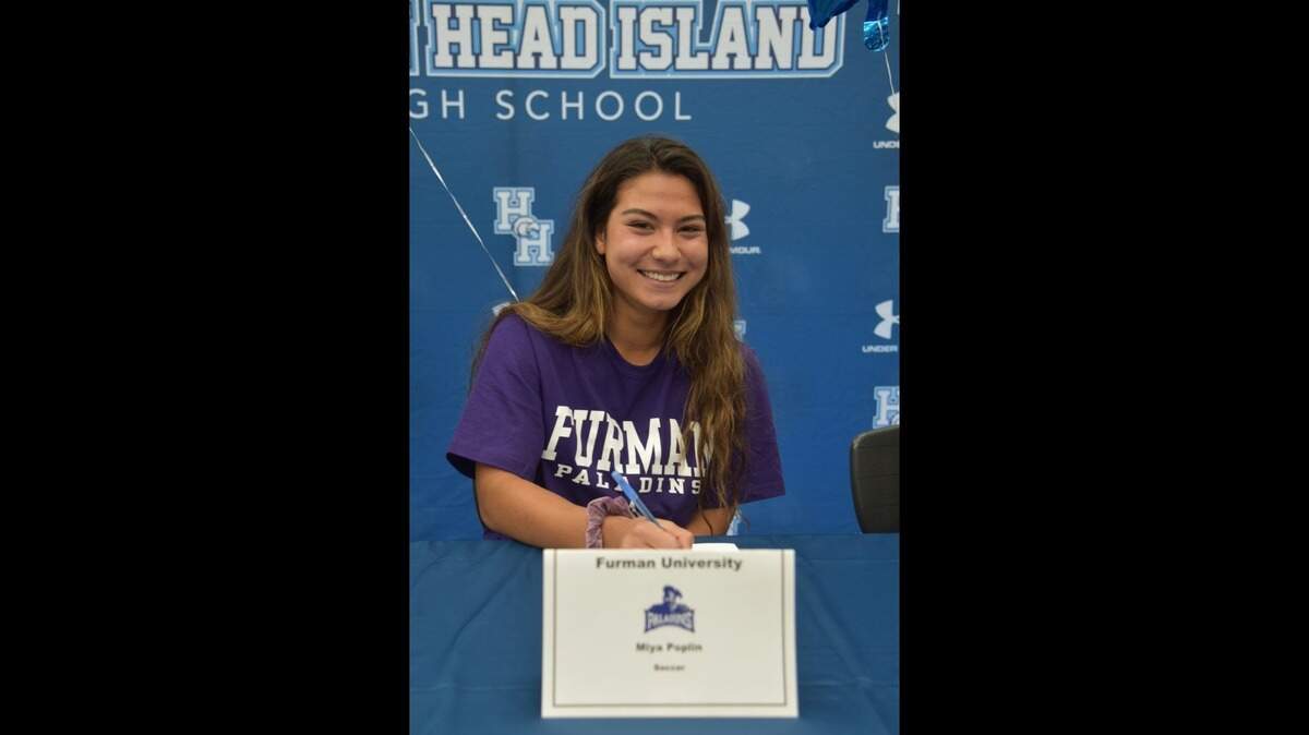 Hilton Head Island senior and Furman signee Miya Poplin was named the 2020 girls soccer SC Gatorade Player of the Year.