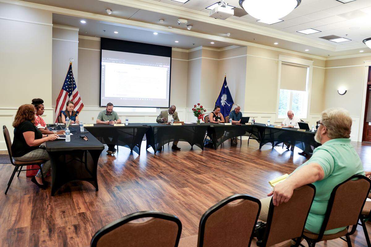 The Blythewood town council on Monday, August 25, 2025.