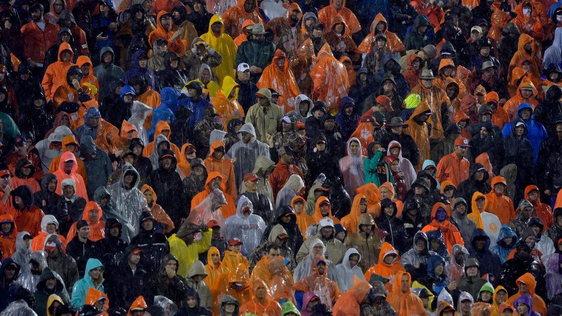 Clemson fans sat through a lot of rain during the 2015 home game against Notre Dame, played during Hurricane Joaquin. The school said it’s monitoring the potential impact of Hurricane Ian ahead of this Saturday’s home football game between No. 5 Clemson and No. 10 N.C. State.