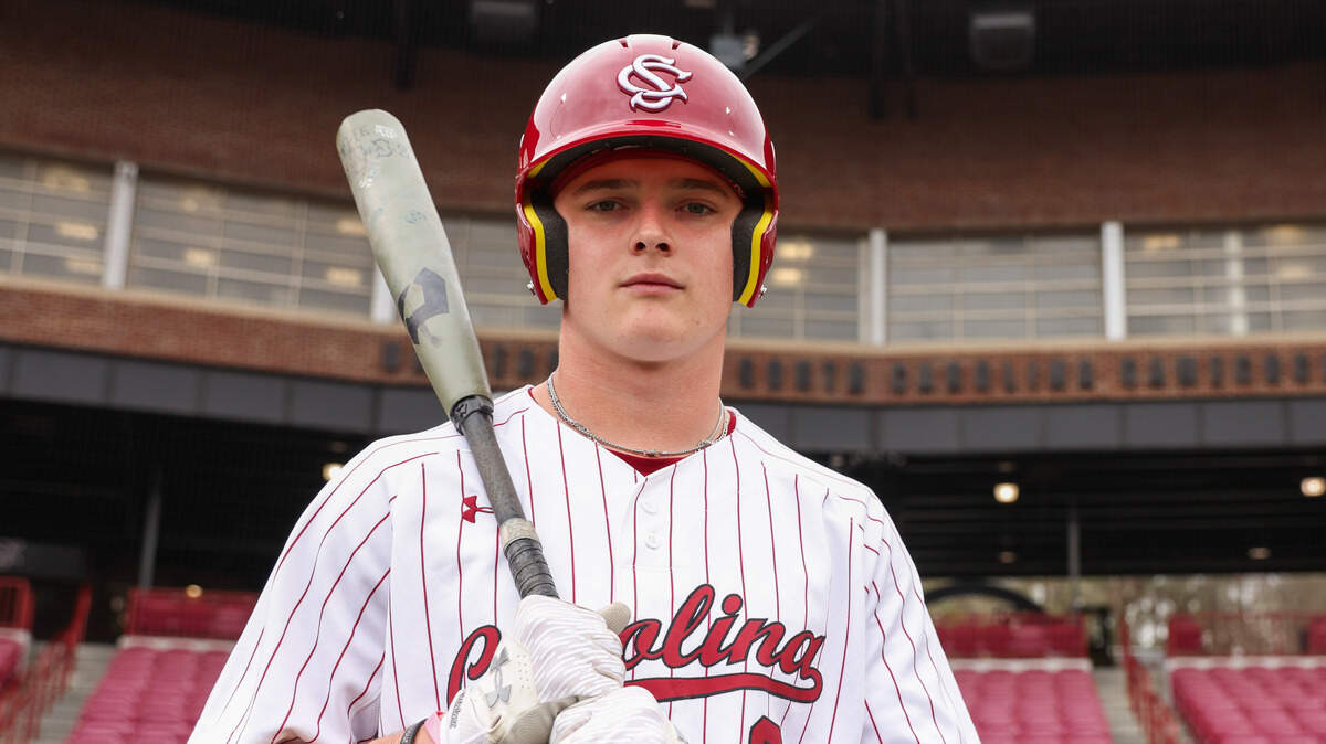 Brandon Cromer (2) of South Carolina is seen during Media Day at Founders Park in Columbia on Thursday, January 22, 2026.