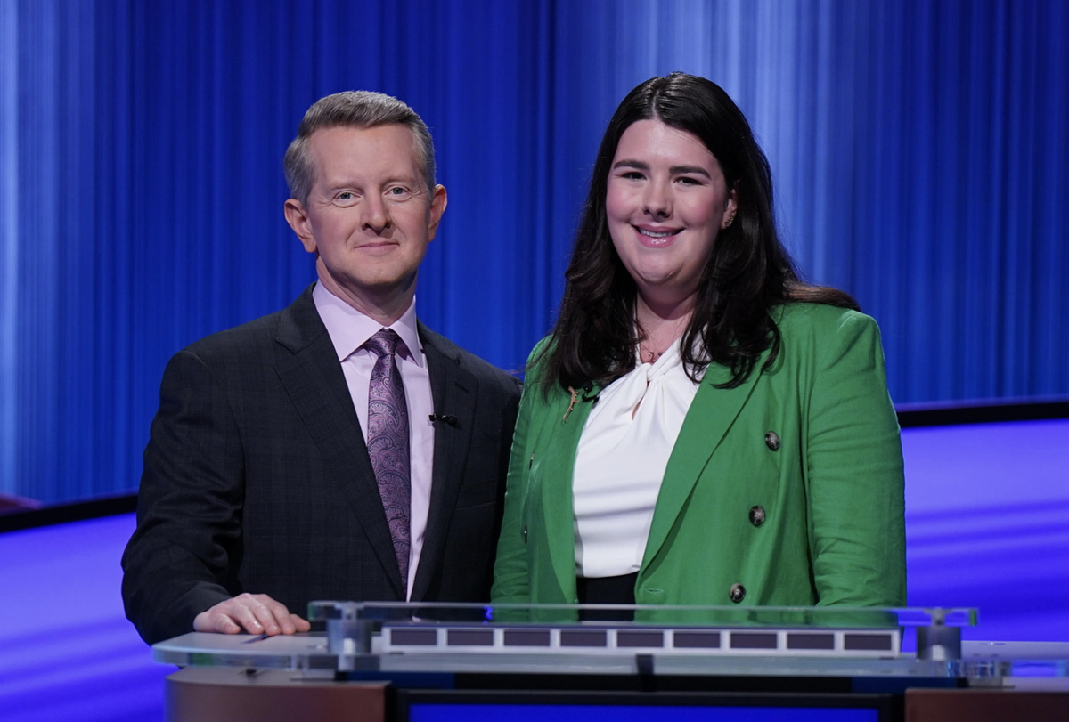 Ken Jennings hosts Jeopardy, Greenville lawyer Valerie Fulton will be on the show Friday.