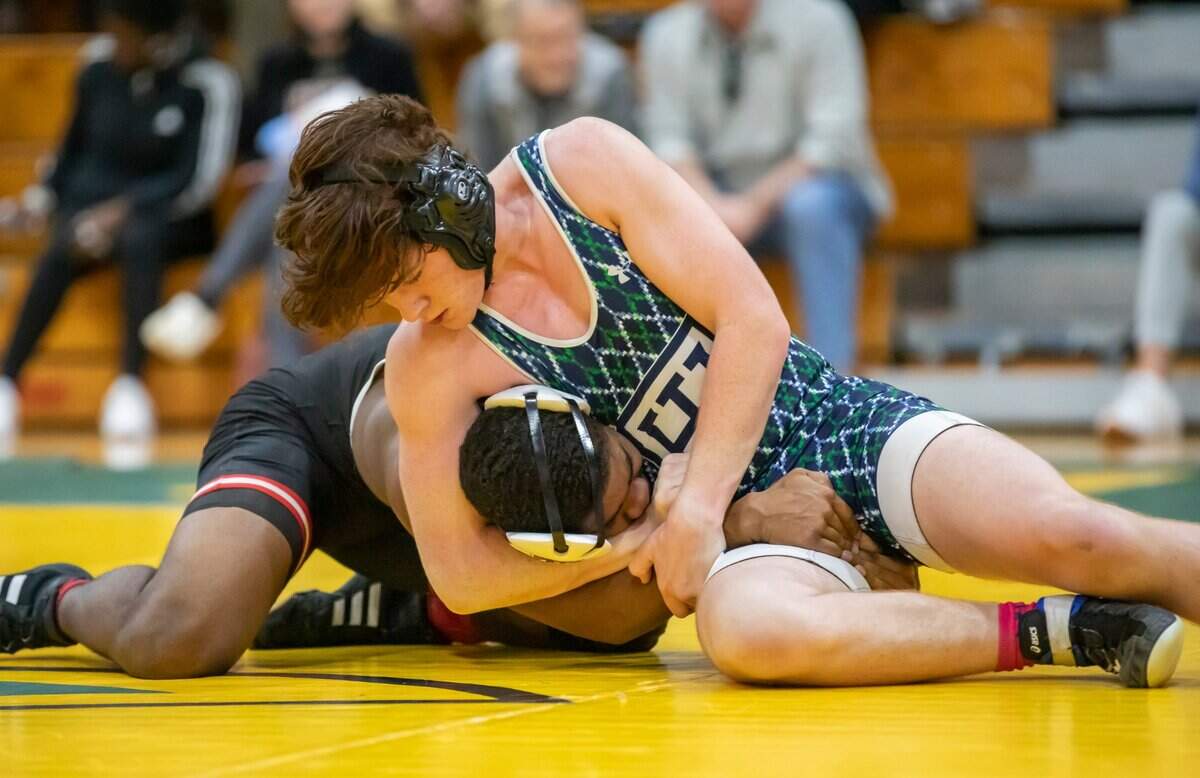 Heathwood Hall defeated Cardinal Newman and finished third in the SCISA 2022 Duals State Wrestling Tournament at Ben Lippen on Saturday, February 5, 2022.