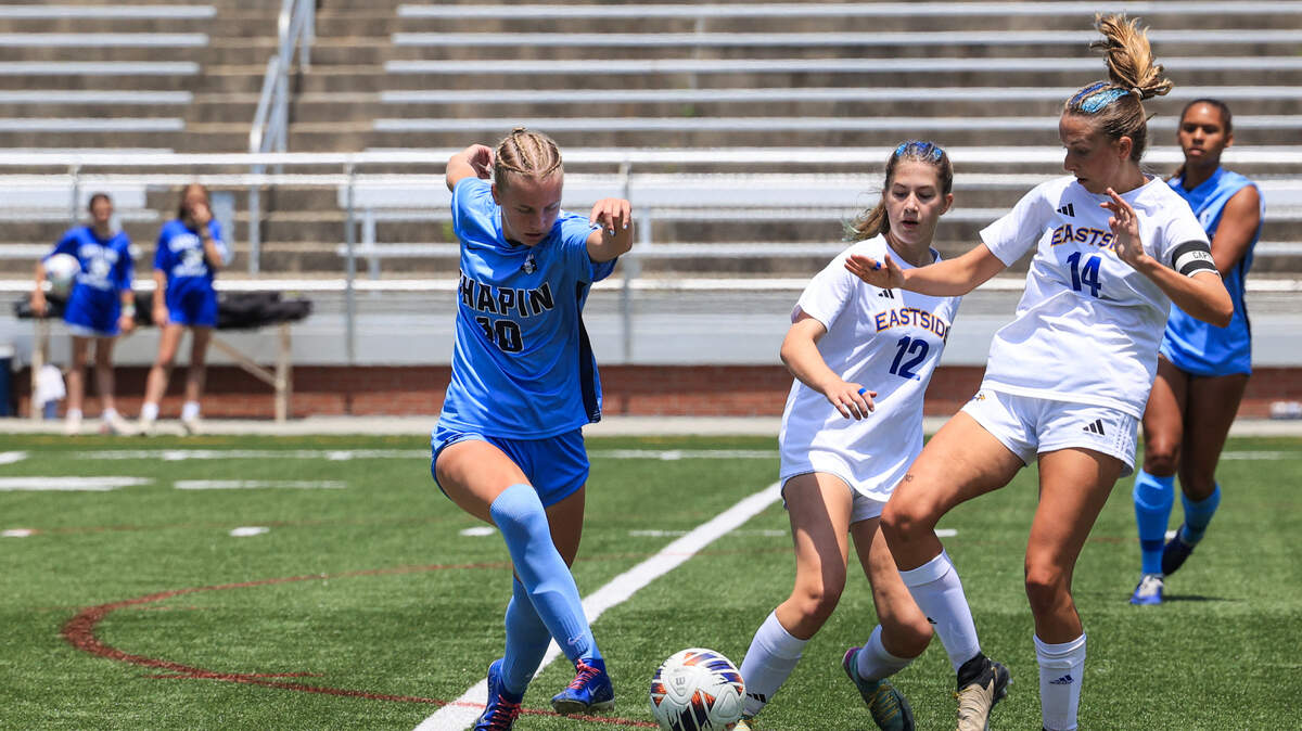 Chapin’s Lila Bowers (10) plays Eastside in the 2025 Class 5A Division II State Soccer Championship at Memorial Stadium in Columbia, South Carolina on Saturday, May 24, 2025.