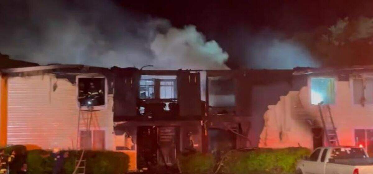 The Columbia Fire Department responded to a blaze.