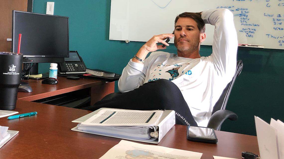 Jamey Chadwell keeps winning at Coastal Carolina. He’s as content as ever in Conway