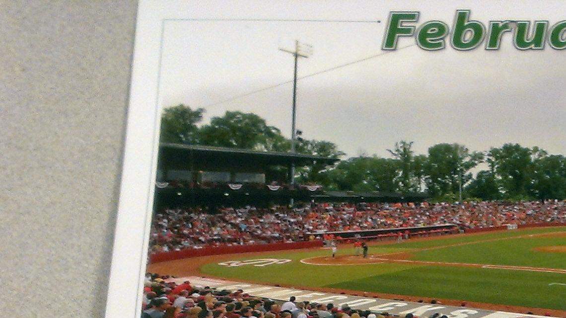 Carolina Stadium featured in Baseball America calendar
