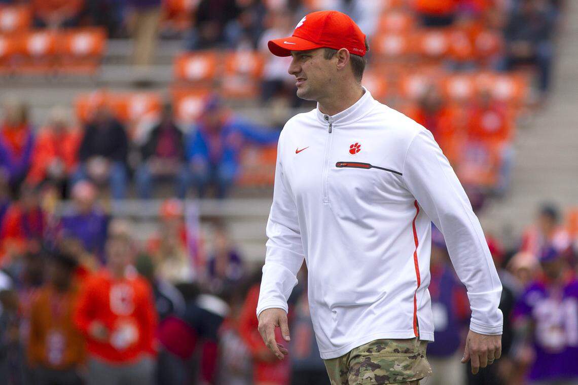 Clemson co-offensive coordinator Jeff Scott was thrilled with the fan turnout for the spring game on Saturday.