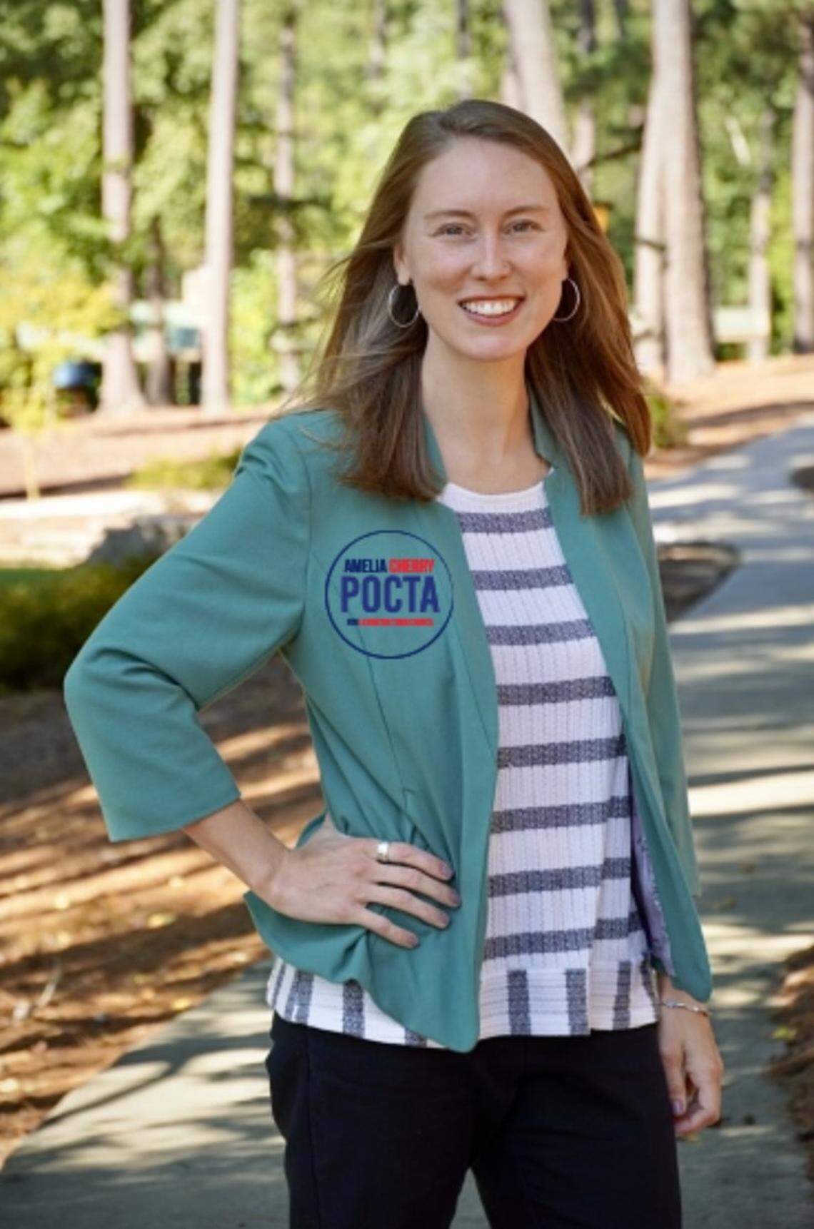 Amelia Cherry Pocta is one of seven candidates vying for a seat on the Lexington Town Council.