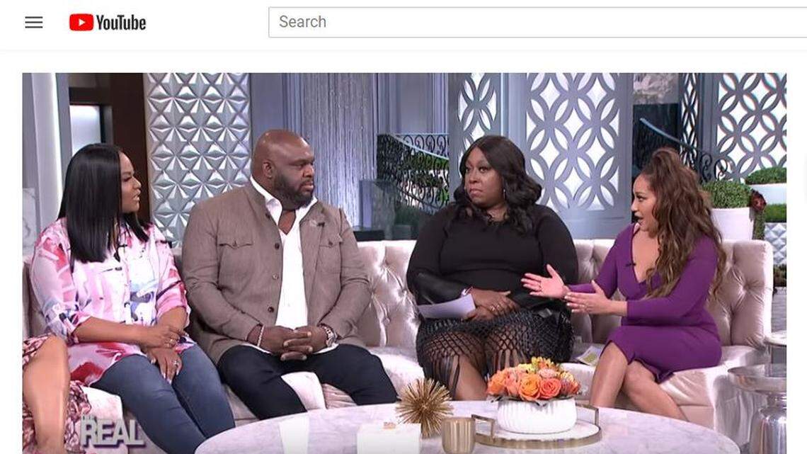 S.C. megachurch pastor John Gray, second from left, and his wife Aventer, left, appeared on “The Real.”
