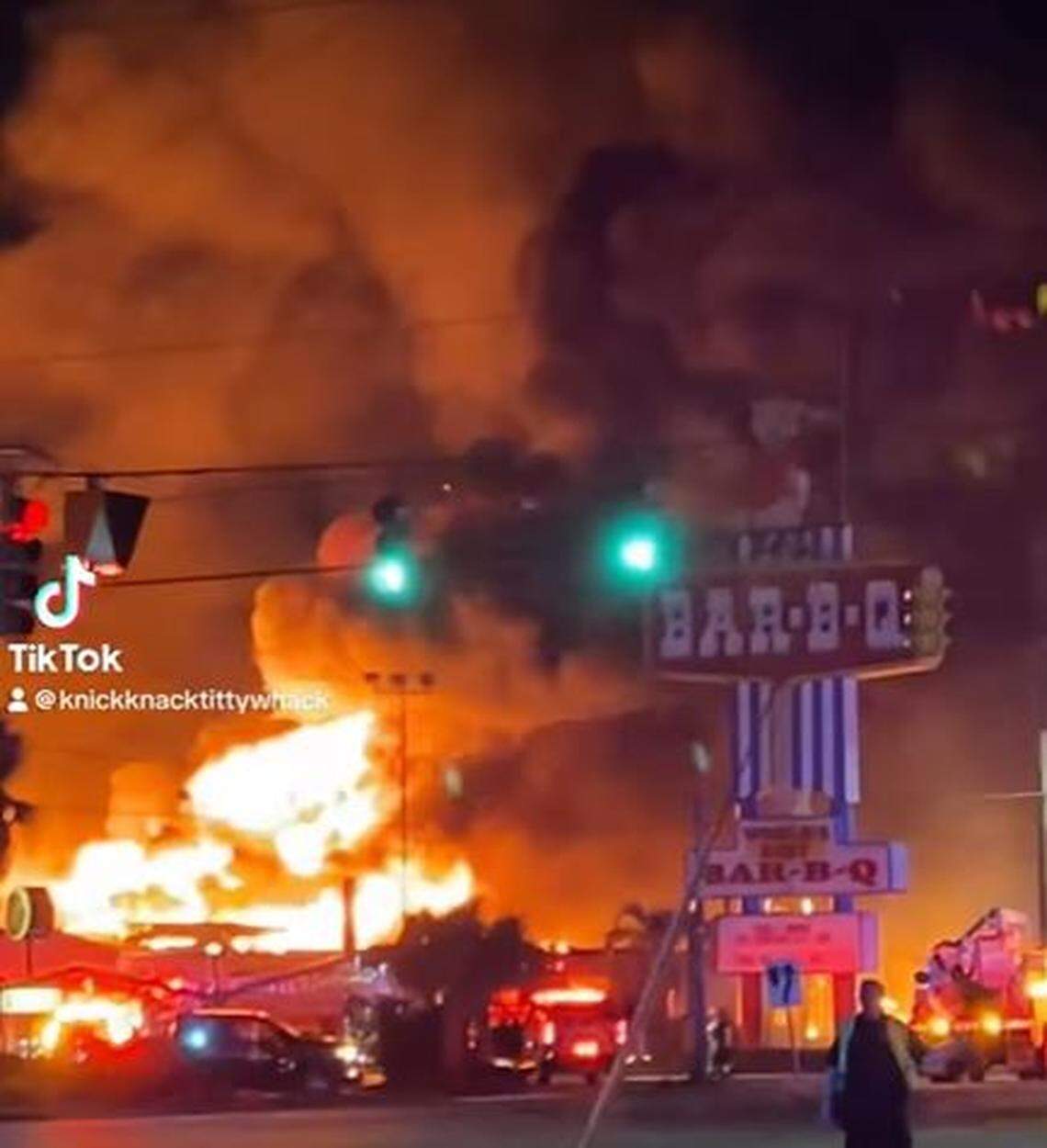 There was a fire at Maurice’s Piggie Park BBQ restaurant in West Columbia.