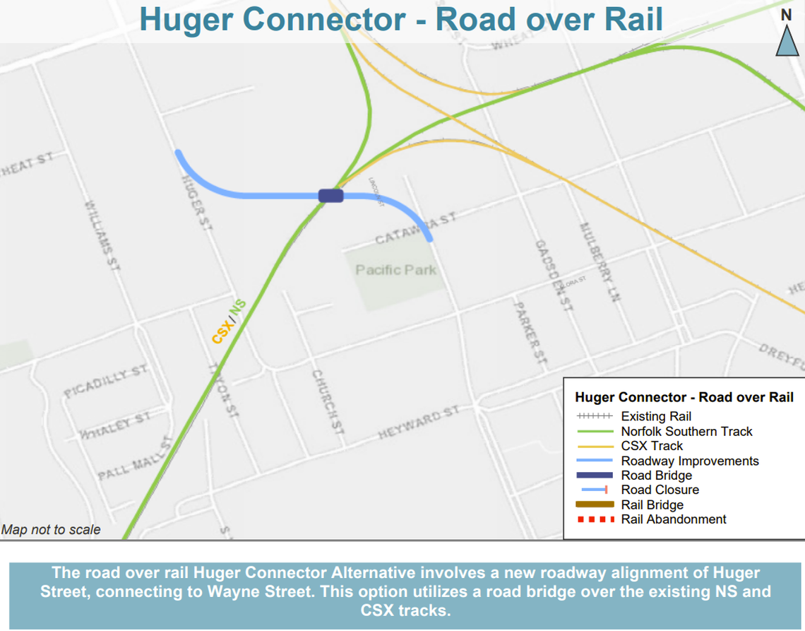 Railroad crossings in and around downtown Columbia have caused traffic congestion and safety concerns for years. City, state and federal officials say efforts to separate the rails from the roadway are moving forward. Part of the plan would require building a vehicle bridge over the railroad between Huger and Wayne streets.