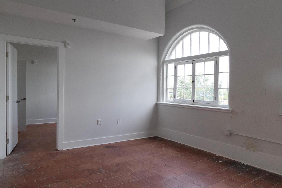 Inside an apartment at the Babcock Building. Each of the 208 apartments are different to accommodate as much of the historical construction of the building.