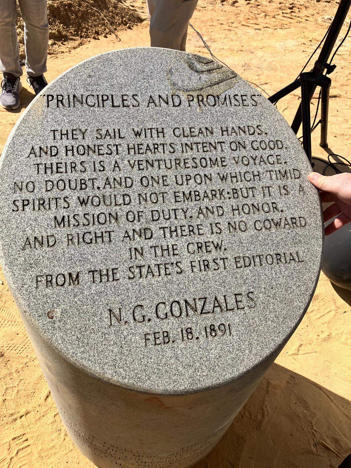 A marker and time capsule that once stood at The State newspaper’s building on Shop Road have been saved and will be displayed on the University of South Carolina’s campus. The newspaper building, which opened in 1988, is being torn down private student apartments.