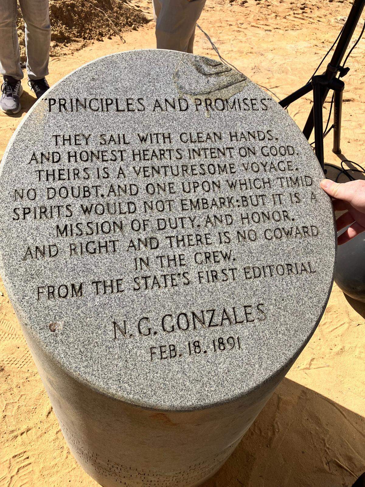 A marker and time capsule that once stood at The State newspaper’s building on Shop Road have been saved and will be displayed on the University of South Carolina’s campus. The newspaper building, which opened in 1988, is being torn down private student apartments.