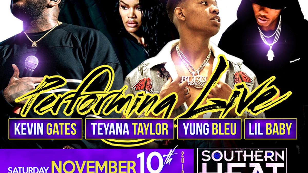 Southern Heat Music Festival 2 comes to Colonial Life Arena in Columbia on Saturday, Nov. 10.