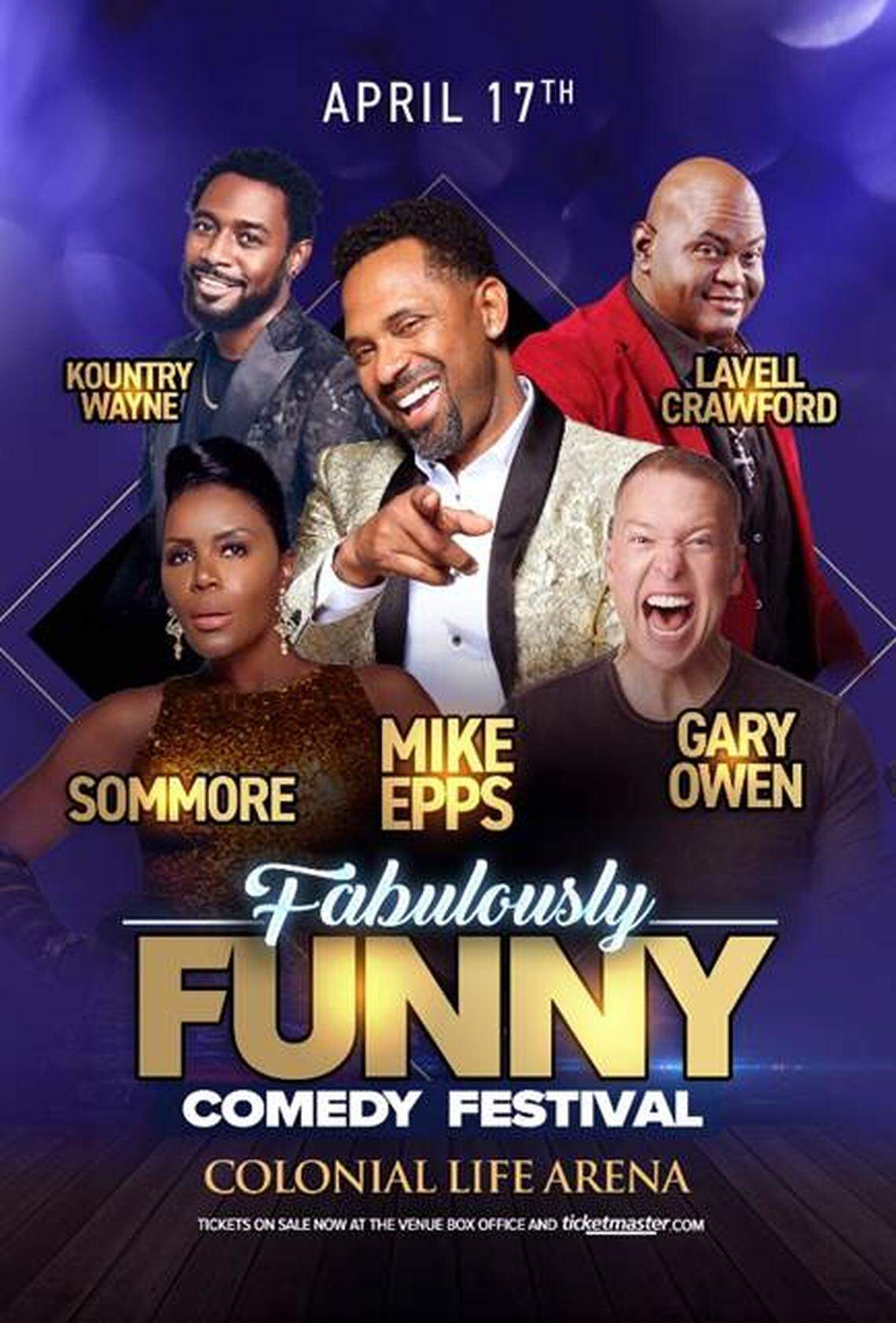 “The Fabulously Funny Comedy Festival” is coming to Colonial Life Arena in Columbia.