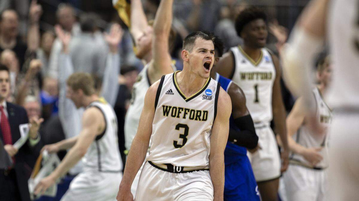 Led by guard Fletcher Magee (3) the 2018-19 Wofford team was nationally ranked and shot 41.4 percent on 3-pointers.