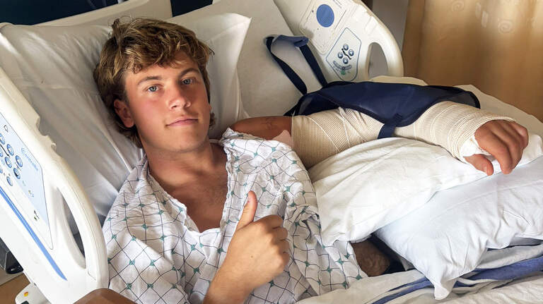 Towson punter shares message after arm injury vs. USC, shouts out Vicari Swain