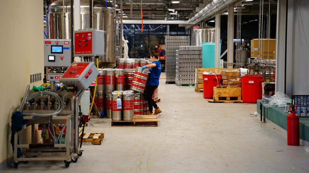 Production of drinks is up and running at Peak Drift Brewing Company in North Main Street in Columbia, with some beers and hard seltzers hitting shelves this week.
