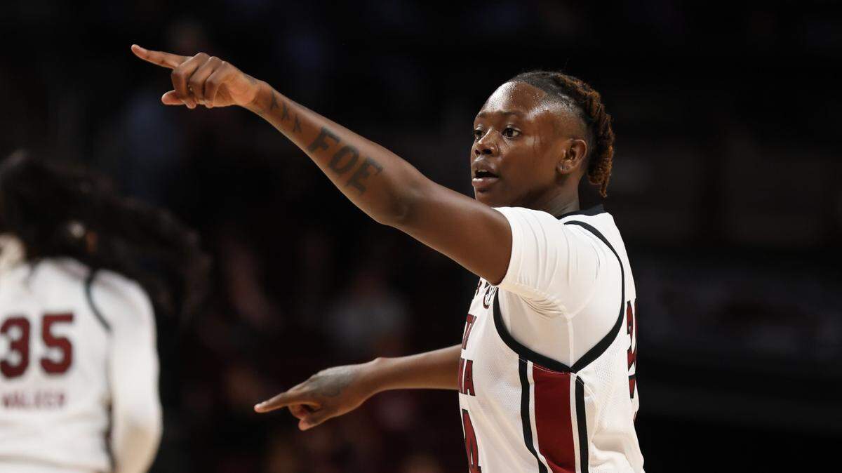Sahnya Jah (24) with South Carolina in 2023