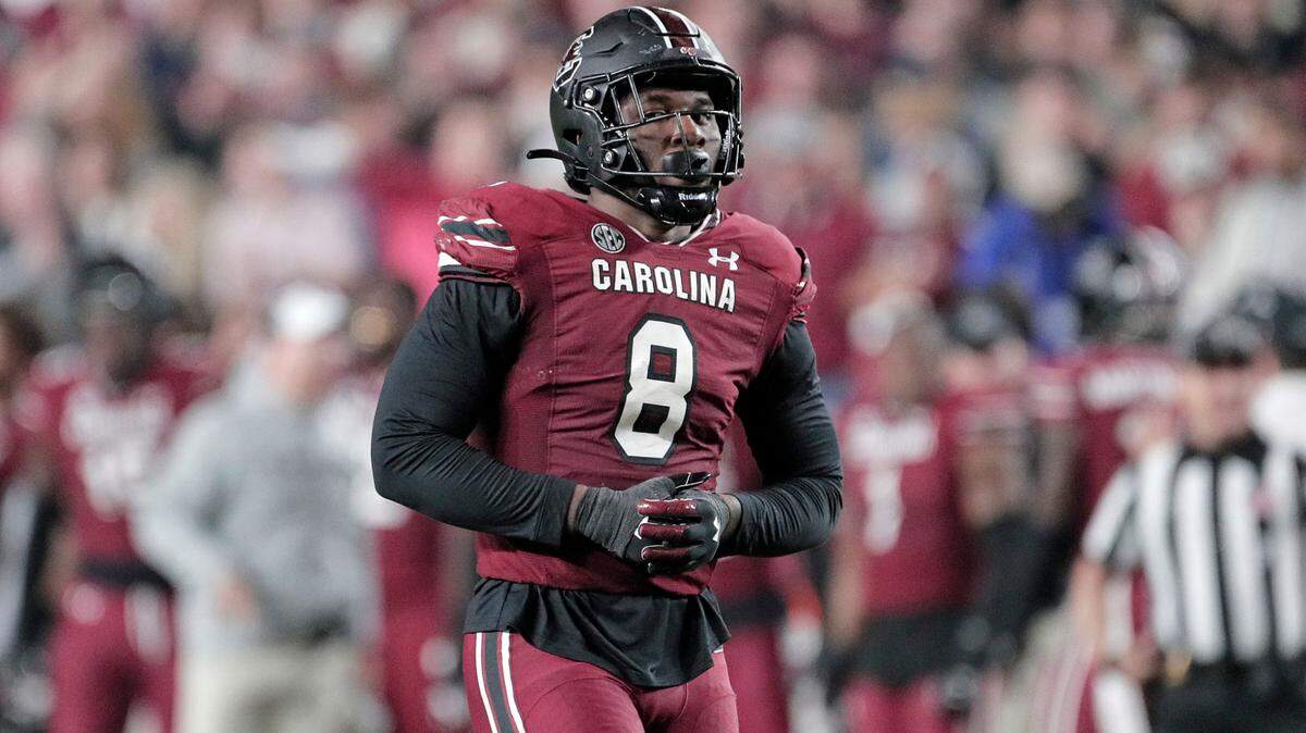South Carolina’s Gilber Edmond during the Gamecocks’ Oct. 22, 2022 game against Texas A&M at Williams-Brice Stadium.