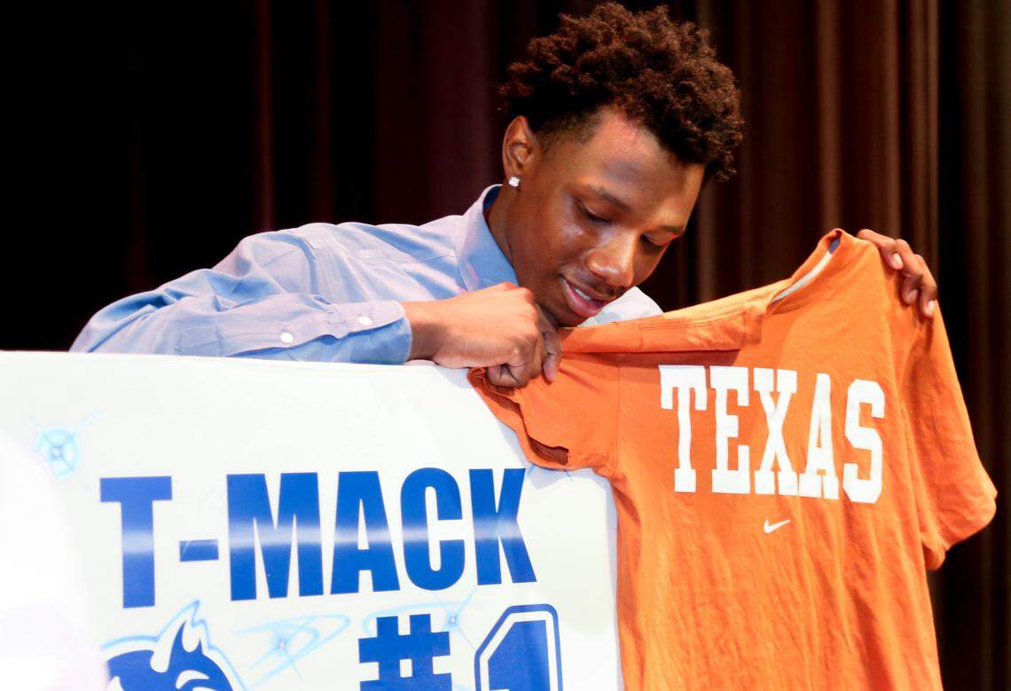 From May 2015: Dreher High School basketball standout Tevin Mack announces he will attend the University of Texas