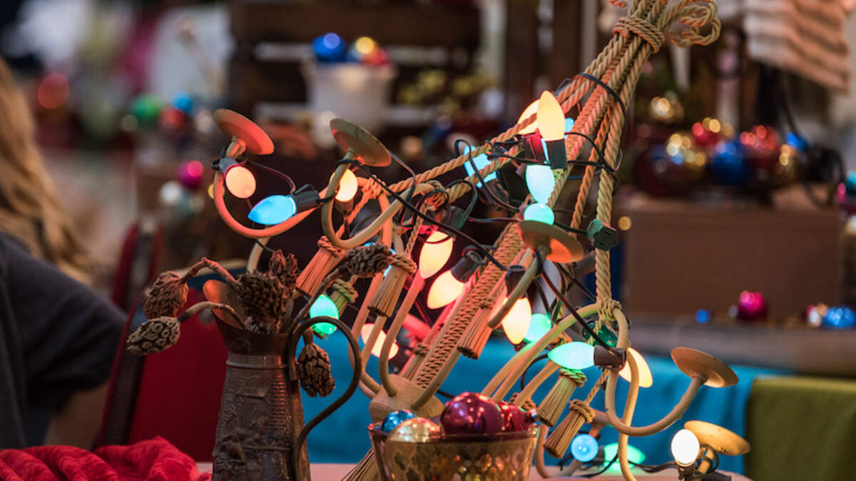 A lamp at the 2017 Crafty Feast.