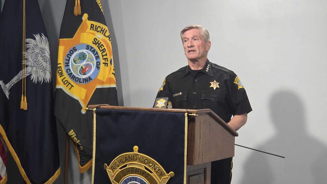 Richland County Sheriff Leon Lott shares details about a deputy involved shooting on Sept. 30, 2025 that left a suspect injured in the hospital.