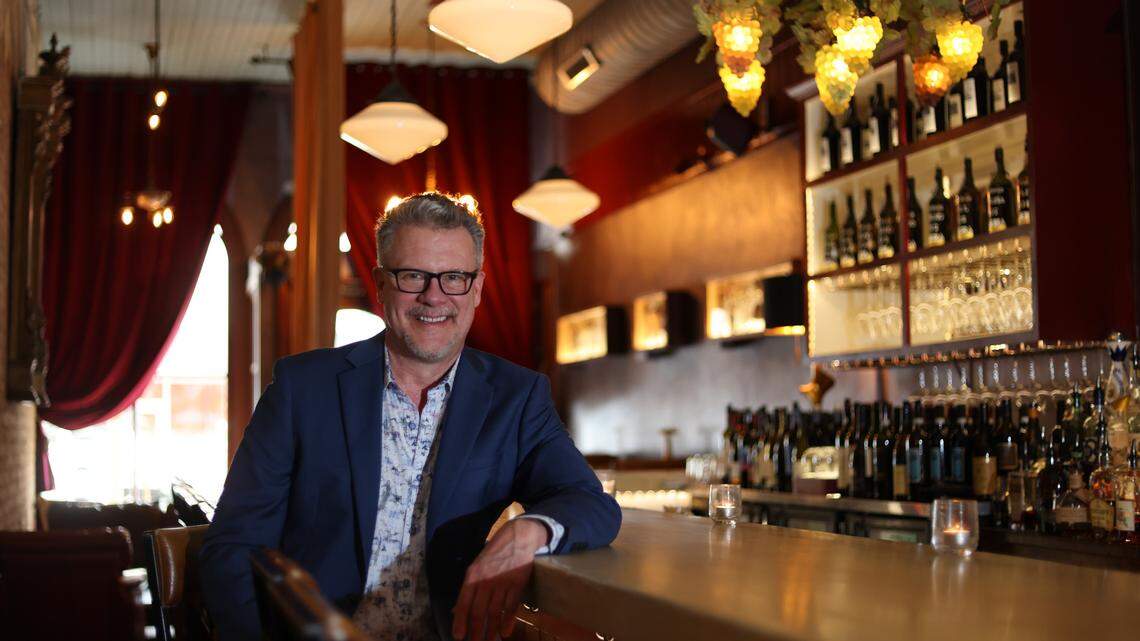 Tim Gardner, owner of the Lula Drake Wine Parlour, is photographed at the Columbia establishment on Tuesday, March 26, 2024.