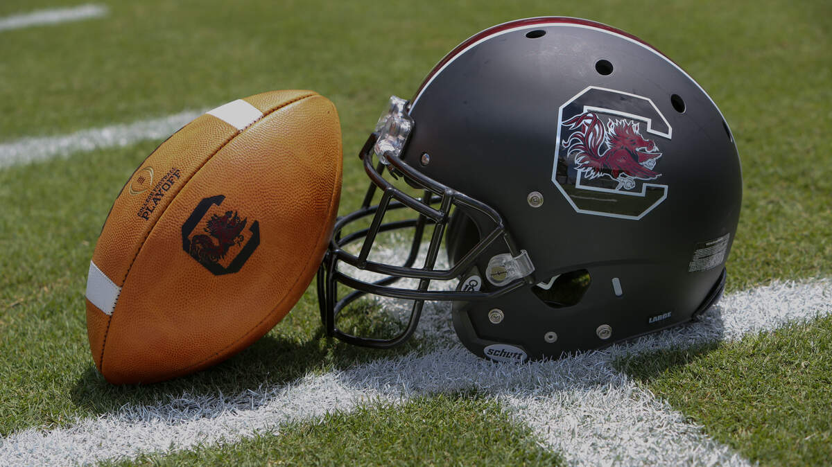 Football and helmet.
8/18/17