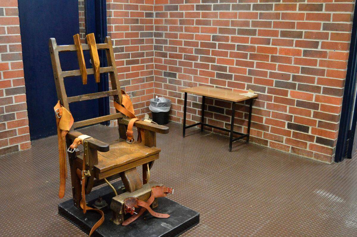 South Carolina’s electric chair is located in Columbia at the Broad River Correctional Institute. The state has not carried out an execution since May 2011. The death penalty is on hold while the S.C. Supreme Court determines whether to restart executions by lethal injection, firing squad or the electric chair.