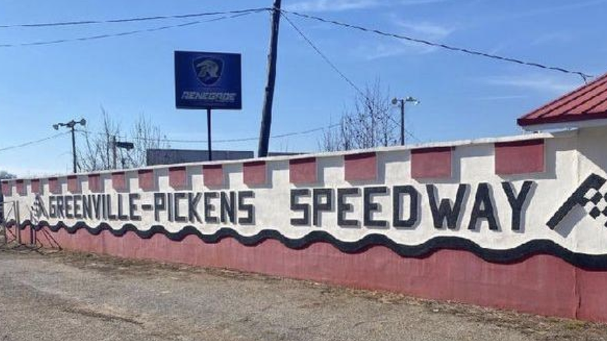 Greenville Pickens Speedway opened in 1940 as a half-mile-long dirt track.