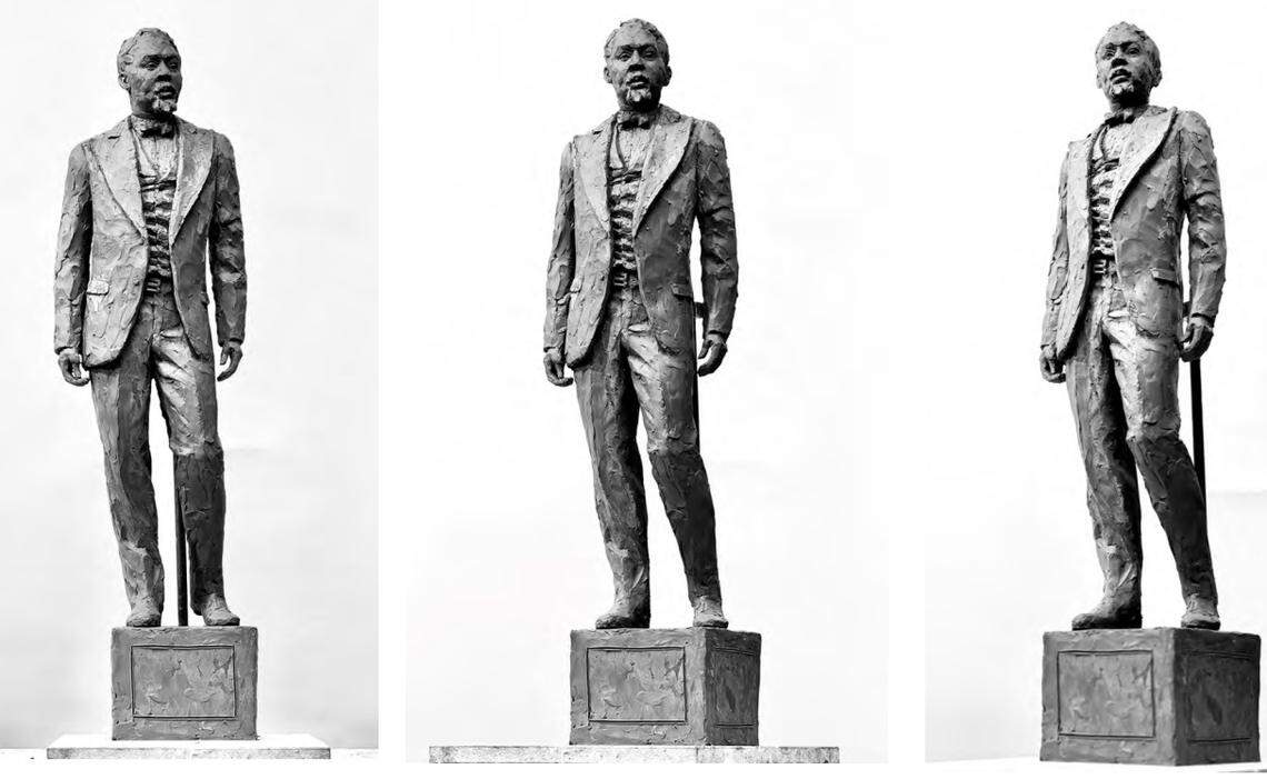 A clay rendering of the Robert Smalls monument. Basil Watson, of Georgia, design selected was selected to sculpt the statue. A commission is working to honor Smalls with a monument on the Statehouse grounds in Columbia.