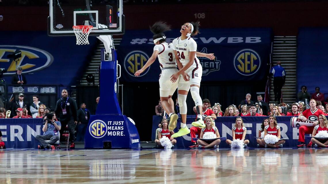 South Carolina bench steps up at SEC basketball tournament | Charlotte ...