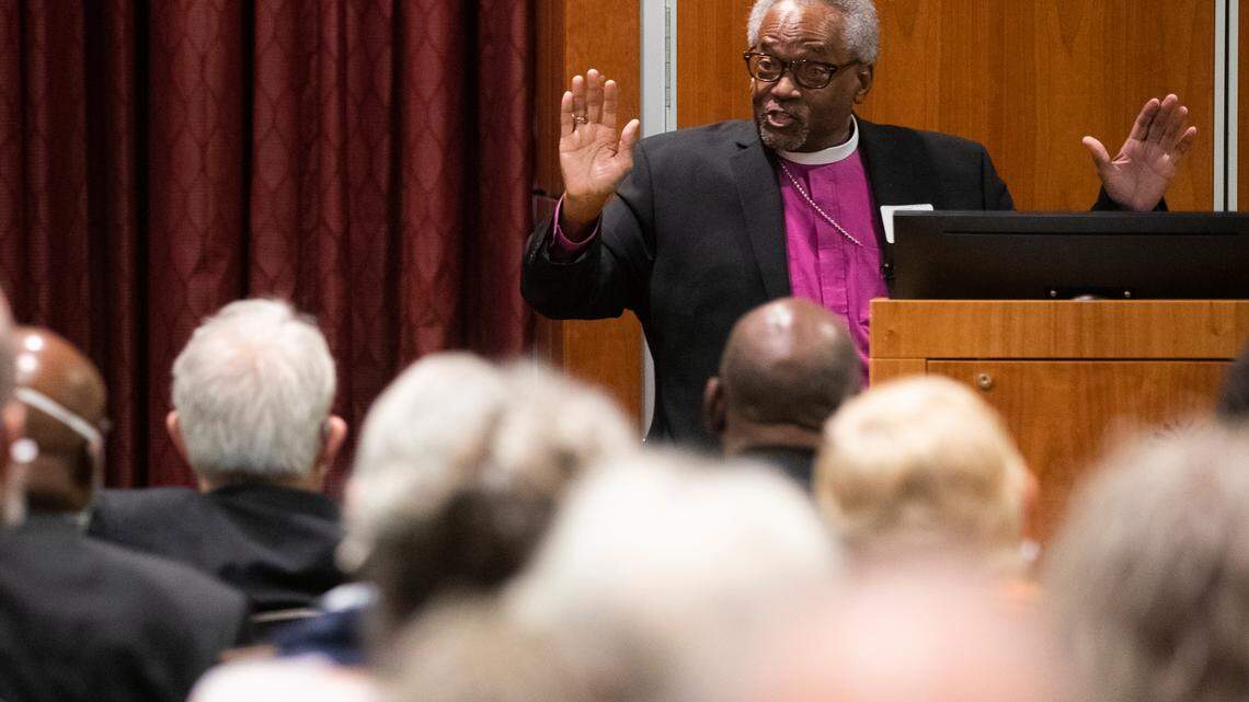 Bishop known for speaking at royal wedding headlines USC forum on civil rights